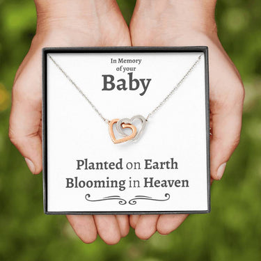 Miscarriage Interlocking Hearts Necklace - Love You This Much